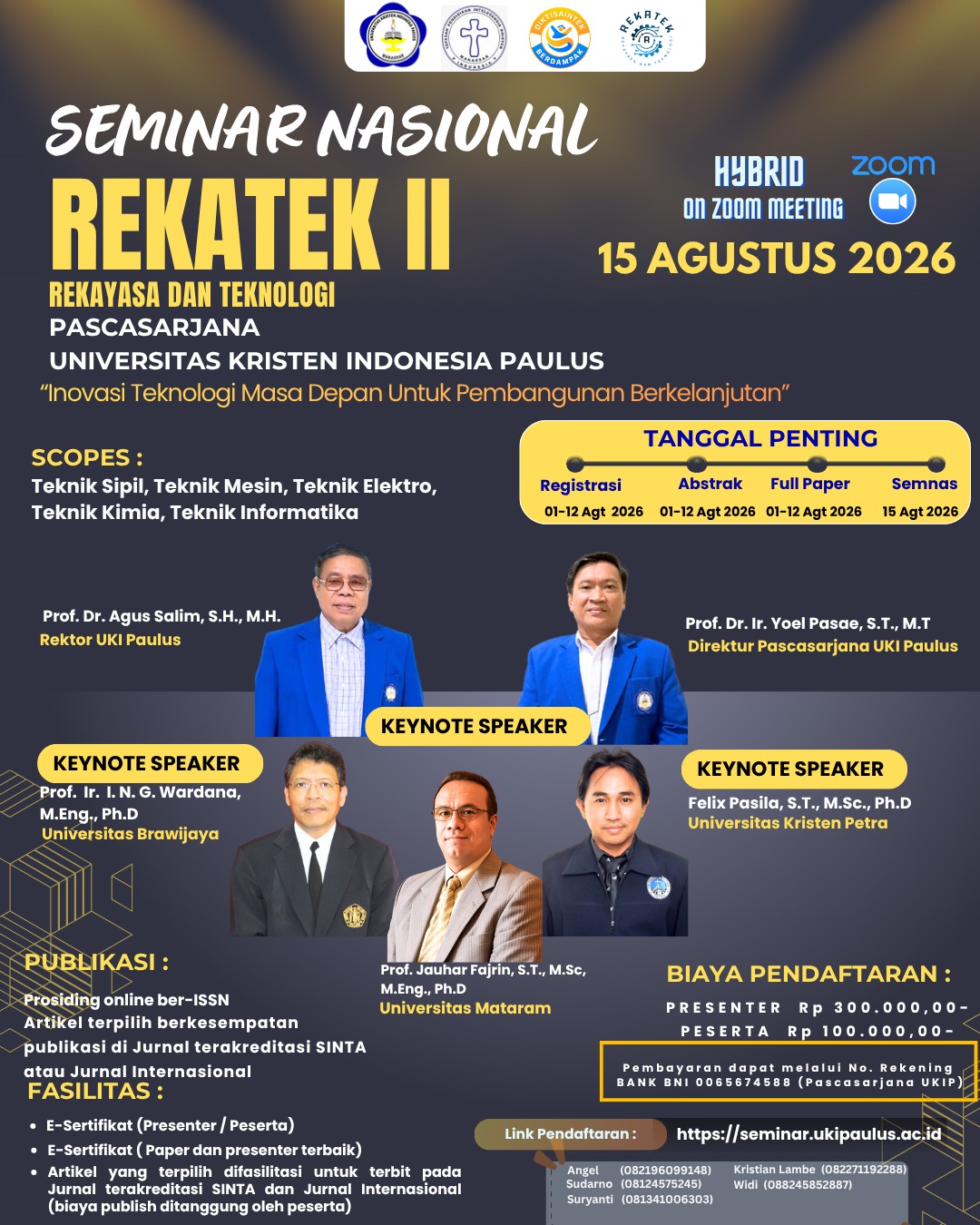 Seminar Nasional Rekayasa, Teknologi, dan Matematika (REKATEK) II